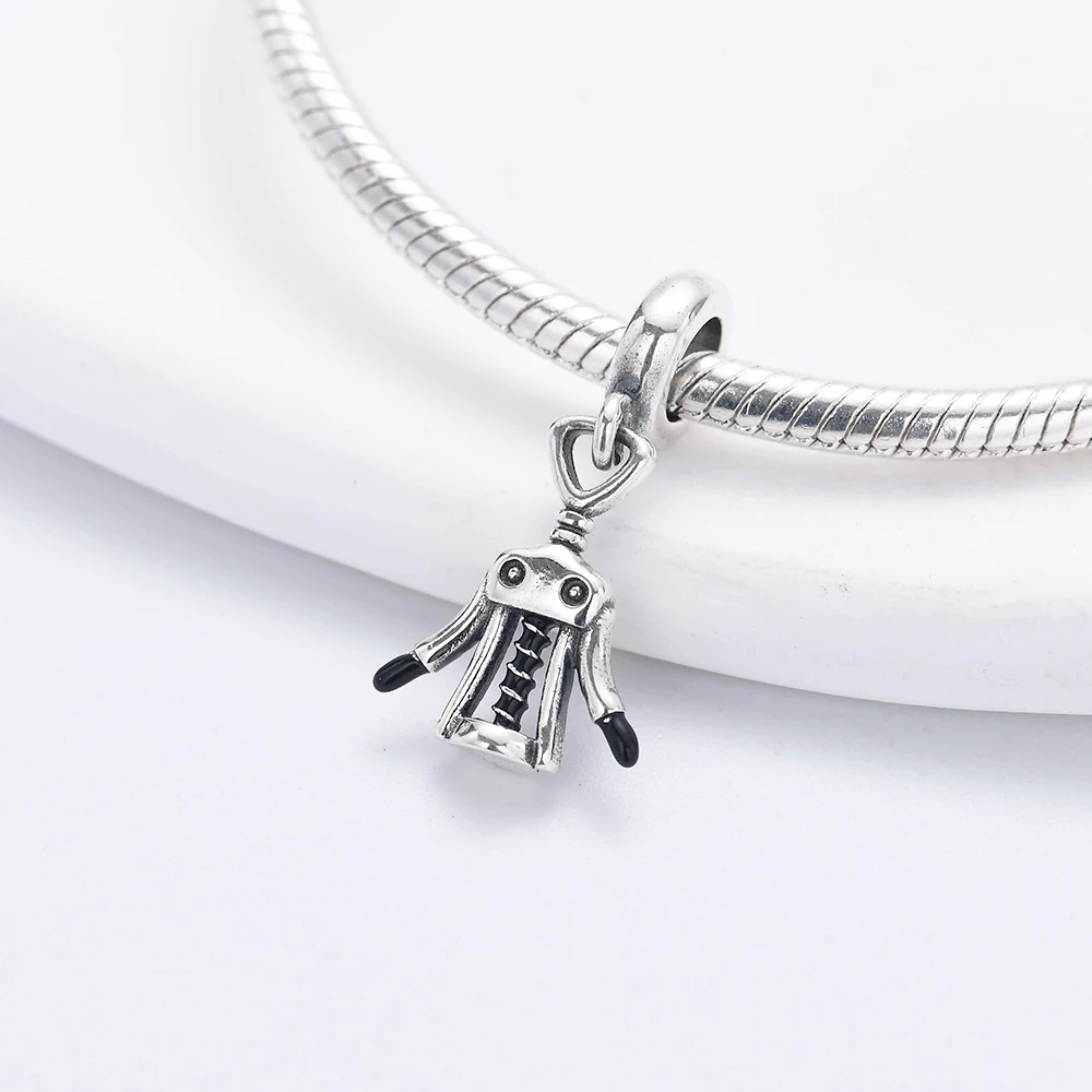 New 925 Sterling Silver Charm Fit Original Bracelet Accessories Women Jewelry All Saints' Day Series Pumpkin Wagon Magic Hat