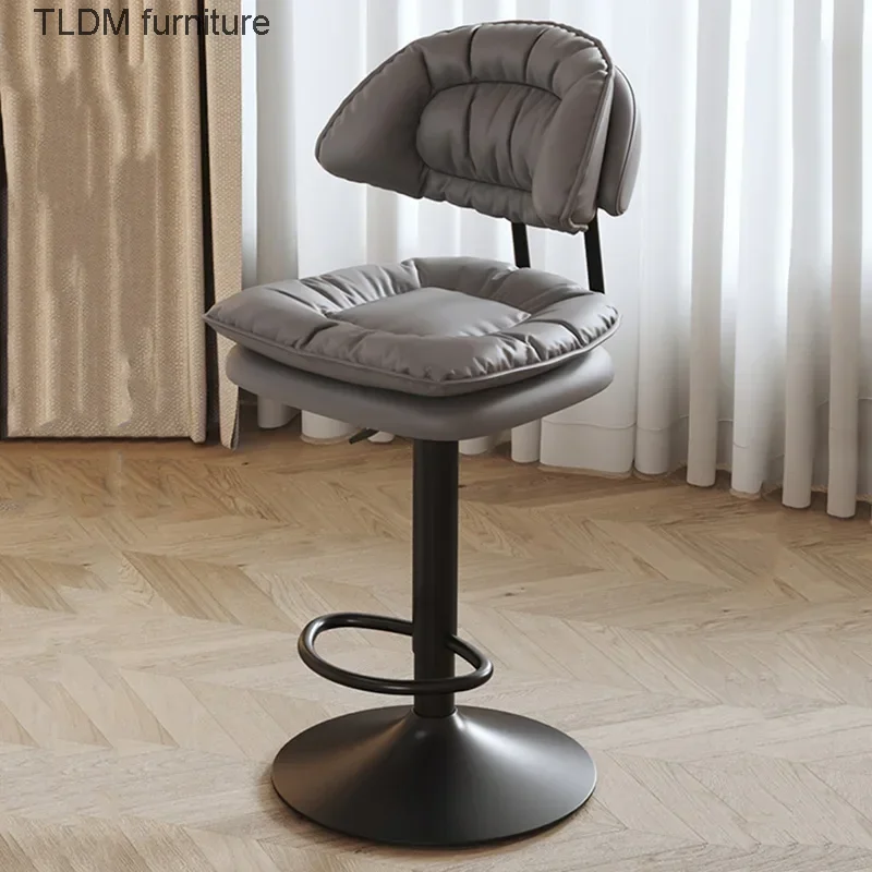 

Modern Design Bar Stool High Back European Adjustable Swivel Bar Chair Luxury Design Sedie Sala Da Pranzo Cafe Furniture