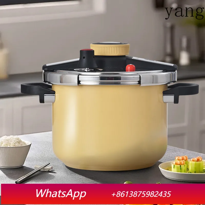 LMM4 stainless steel pressure cooker household large capacity clamp pressure cooker single hand opening and closing