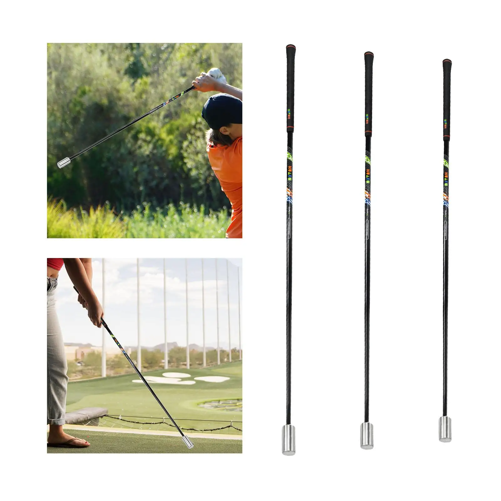 Entrenador de Swing de Golf, barra de calentamiento portátil para práctica de Swing de Golf, herramienta de entrenamiento para mejorar la fuerza de la velocidad del ritmo