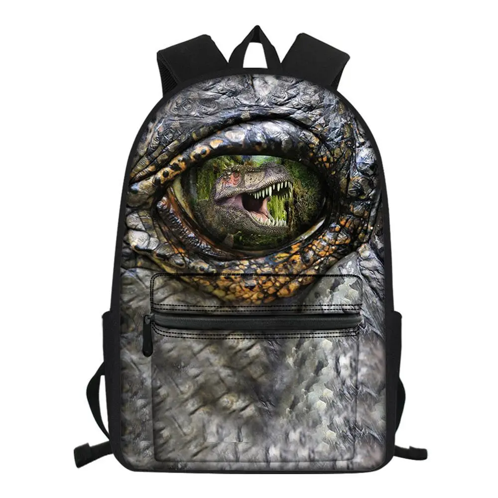 

16” Cute 3D Dinosaur Print Children School Backpack For Teenage Girls Boys Back Pack Kids Book Bags Shoulder School Bag Bagpack