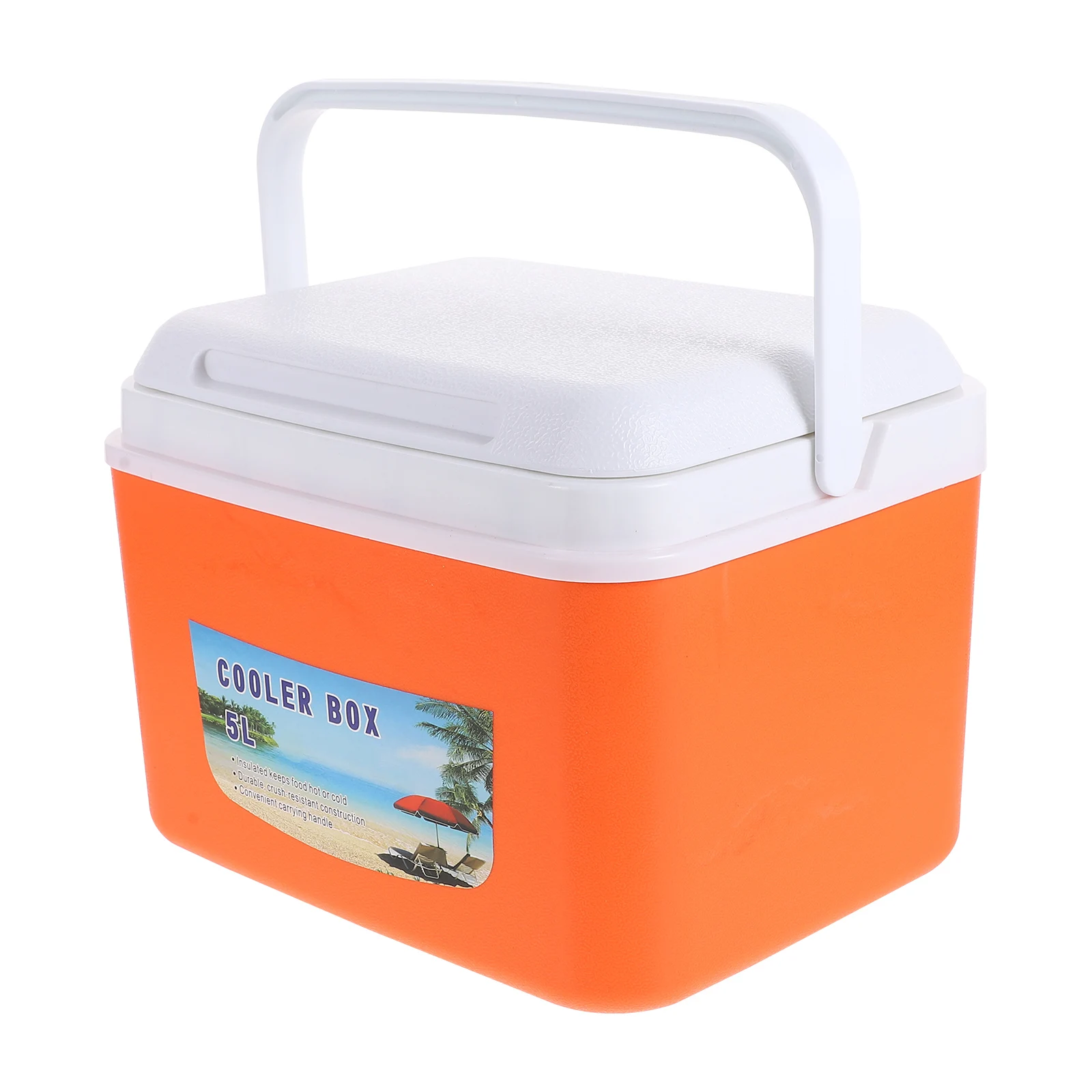 

1pc Insulated Picnic Box Outdoor Large Capacity Cooler Container Portable Thermal Lunch Bucket Multi-Compartment Thickened Heat