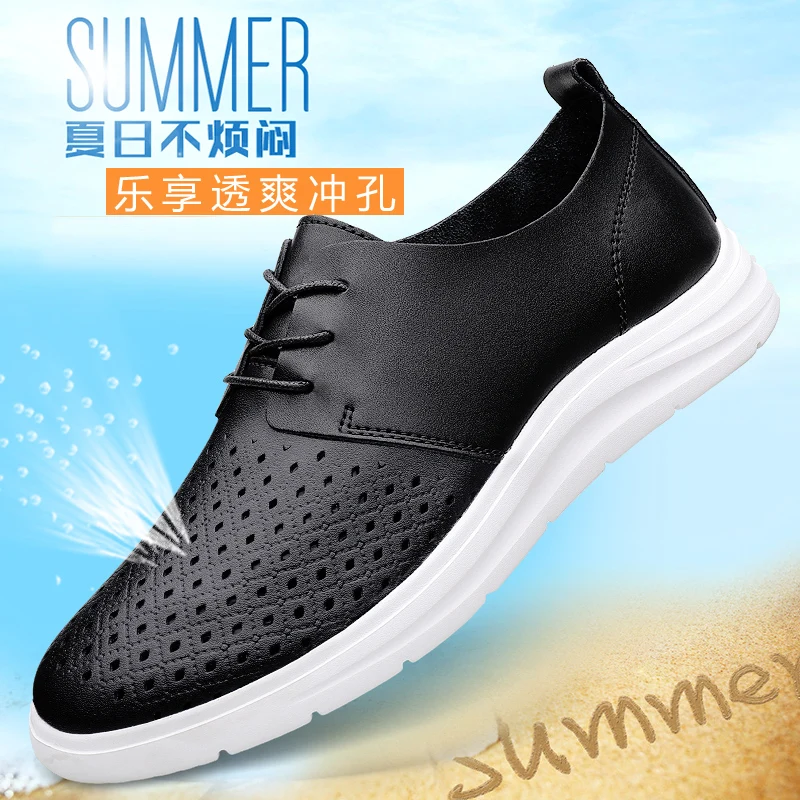 Summer Hollow Out Loafers Men Casual Shoes Big Size Breathable Man Moccasins Men's Flat Sneakers Lightweight Flats Driving Shoes