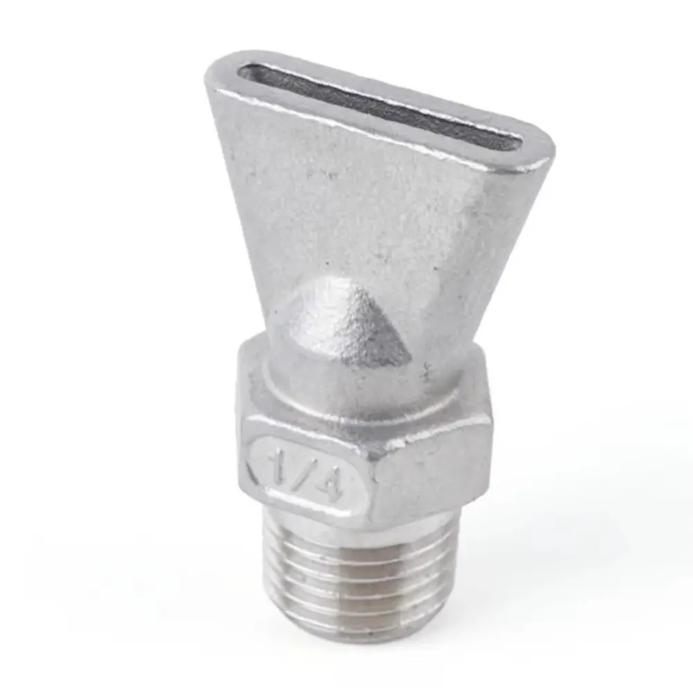 304 Stainless Steel Duckbill Air Knife Nozzle Corrosion Resistant High-Temp Resistant Air Knife Spray Nozzle Sandblasted