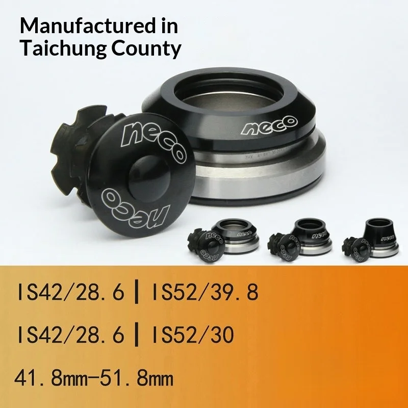 For neco41.8/42-52Road Bike,Mountain Bike Cone Tube Front Fork Bearing Cone Set Cone Tube Bearing Set，For bicycle parts and comp
