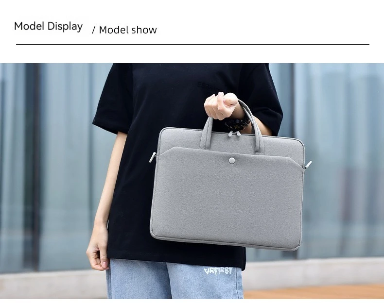 Laptop-Schutzhülle für Macbook Air Pro 16 Zoll, Tasche für 13,3 14 15,6 Zoll HP Huawei Lenovo Dell Notebooks, Schultertasche, Aktentasche – Detail 15