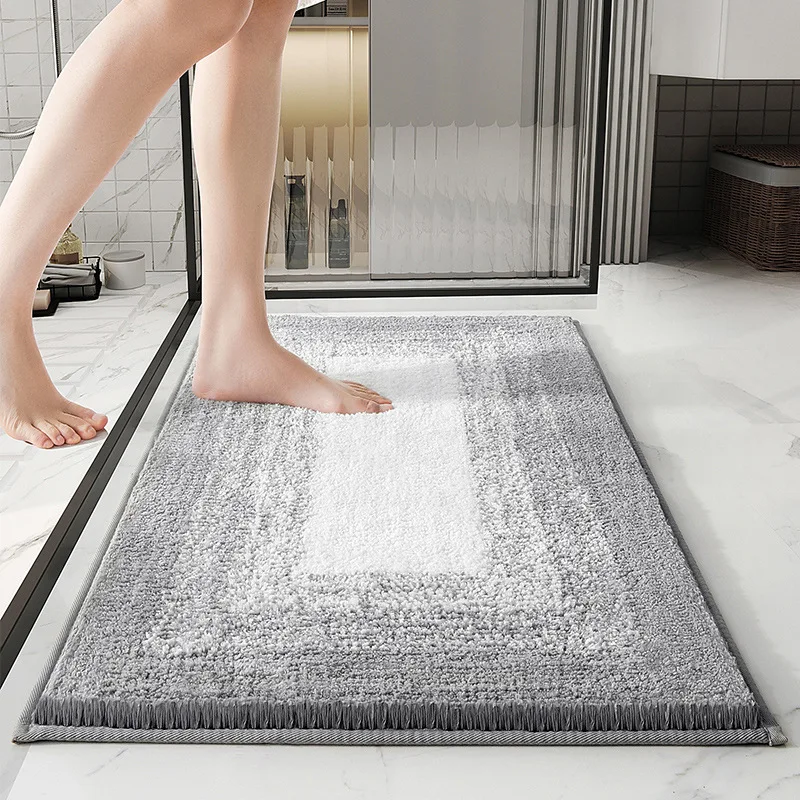 Modern Geometric Bathroom Carpets,Microfiber Doormat,Shower Room, Bathtub,Toilet Floor Rugs, Bath Mat, Anti-slip Pad, Home Decor