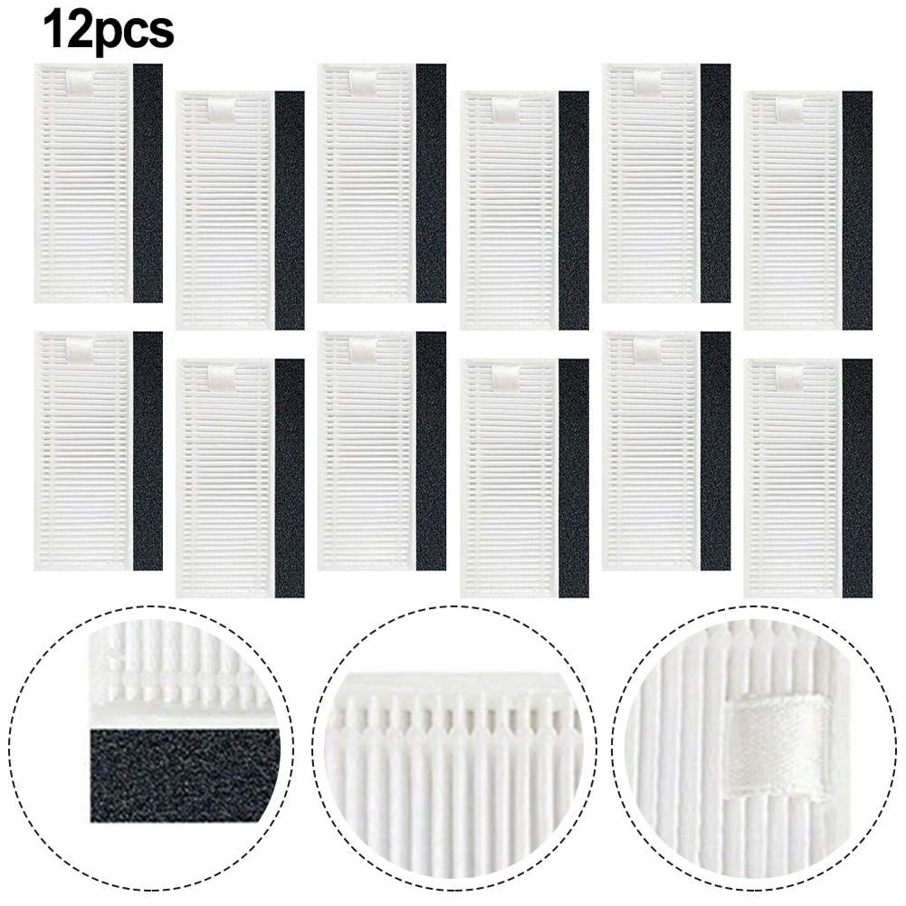 For Tikom L9000 Robot Vacuum 12Pcs Replacement Kit For Durable Material Reduce Dust Easy Remove Spare Parts For