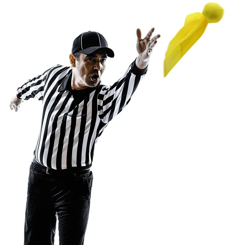 Cartão do apito, vermelho e amarelo do material do poliéster, para o árbitro do futebol americano, esportes exteriores, 1 grupo