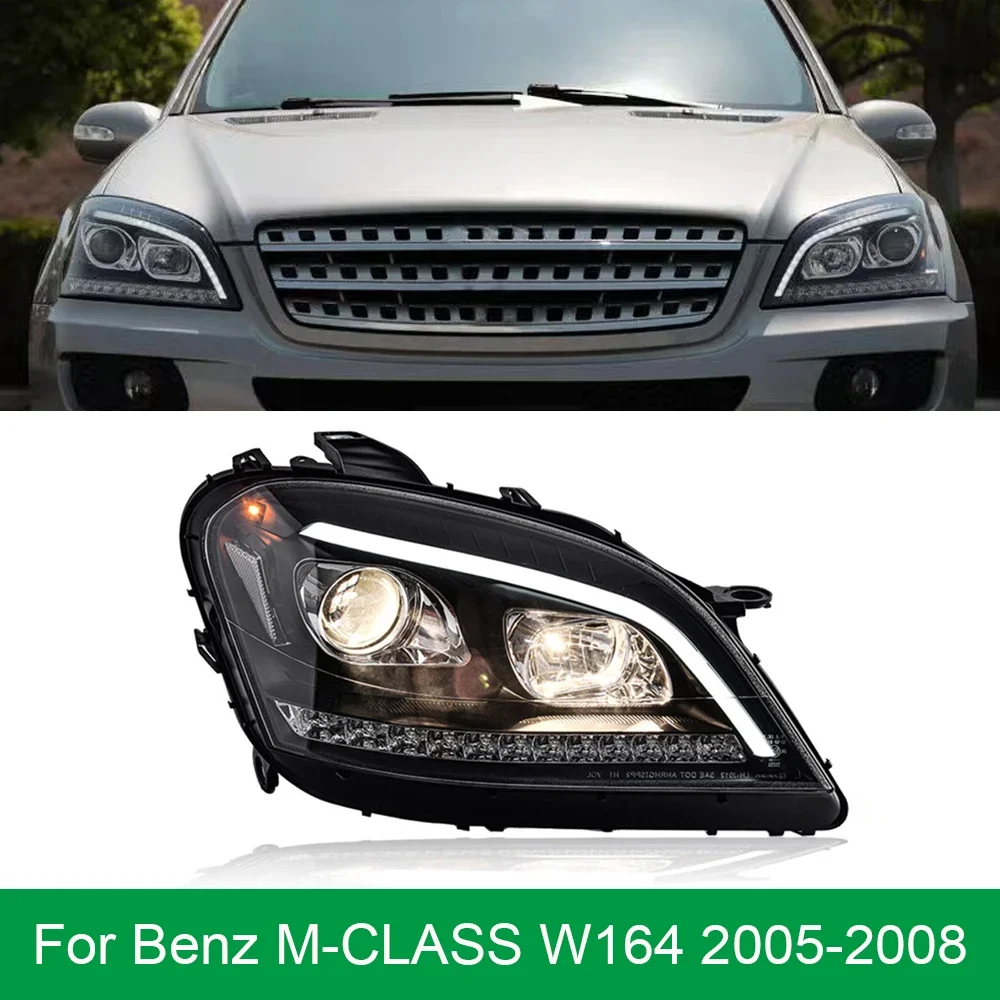 

Автомобильная фара для Mercedes Benz W164 2005-2008 ML350 ML400 ML500, светодиодная фара, Стайлинг автомобиля, фара DRL, сигнал, автоаксессуары