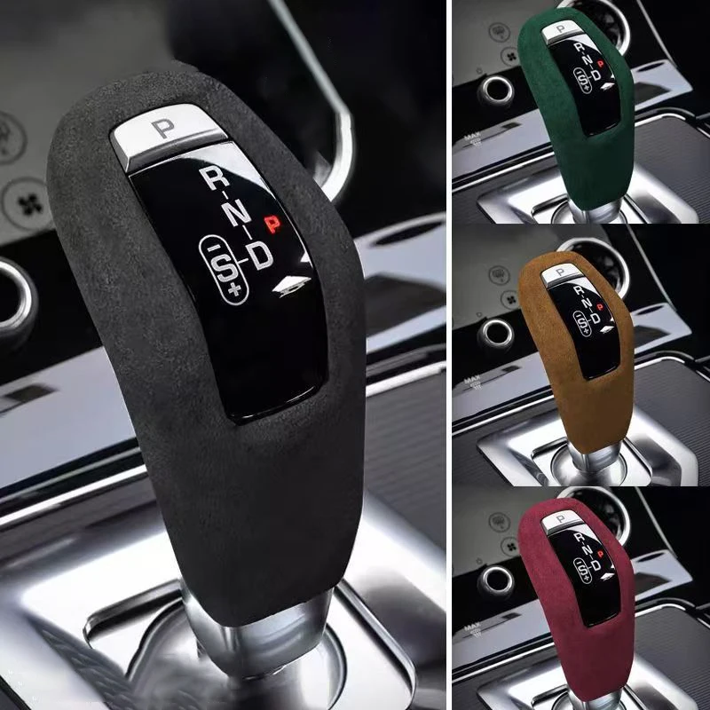 

Suede Gear Shift Knob Cover Sticker Interior Car Accessories For Land Rover Range Rover Sport Discovery Sport Range Rover Evoque