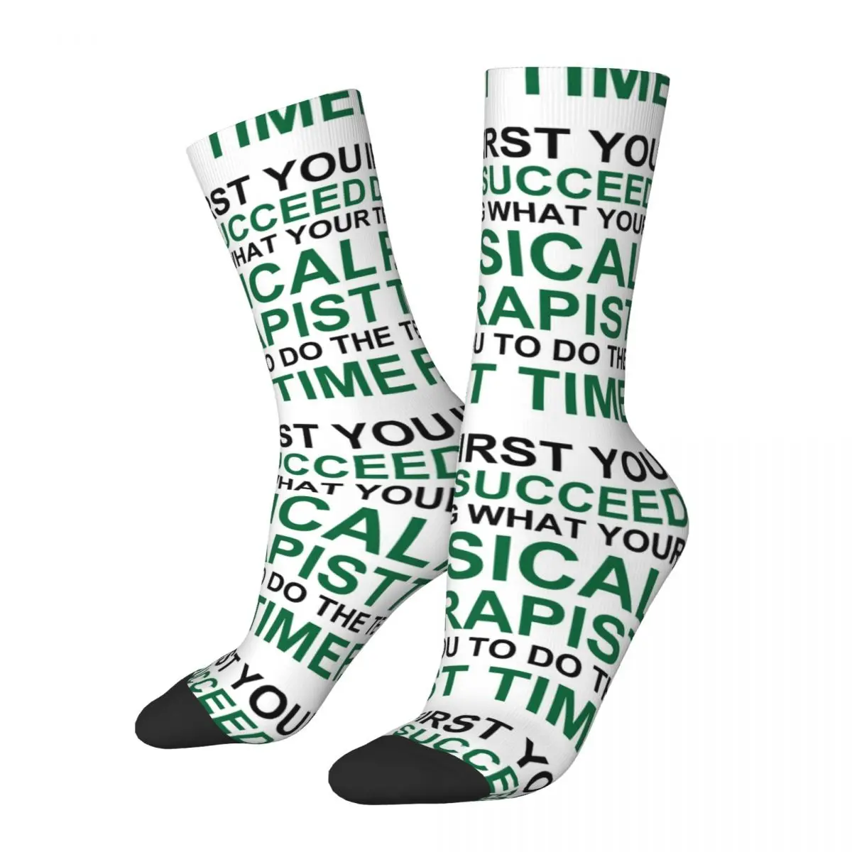 

Physical Therapy Humor Socks Harajuku Sweat Absorbing Stockings All Season Long Socks Accessories for Unisex Gifts