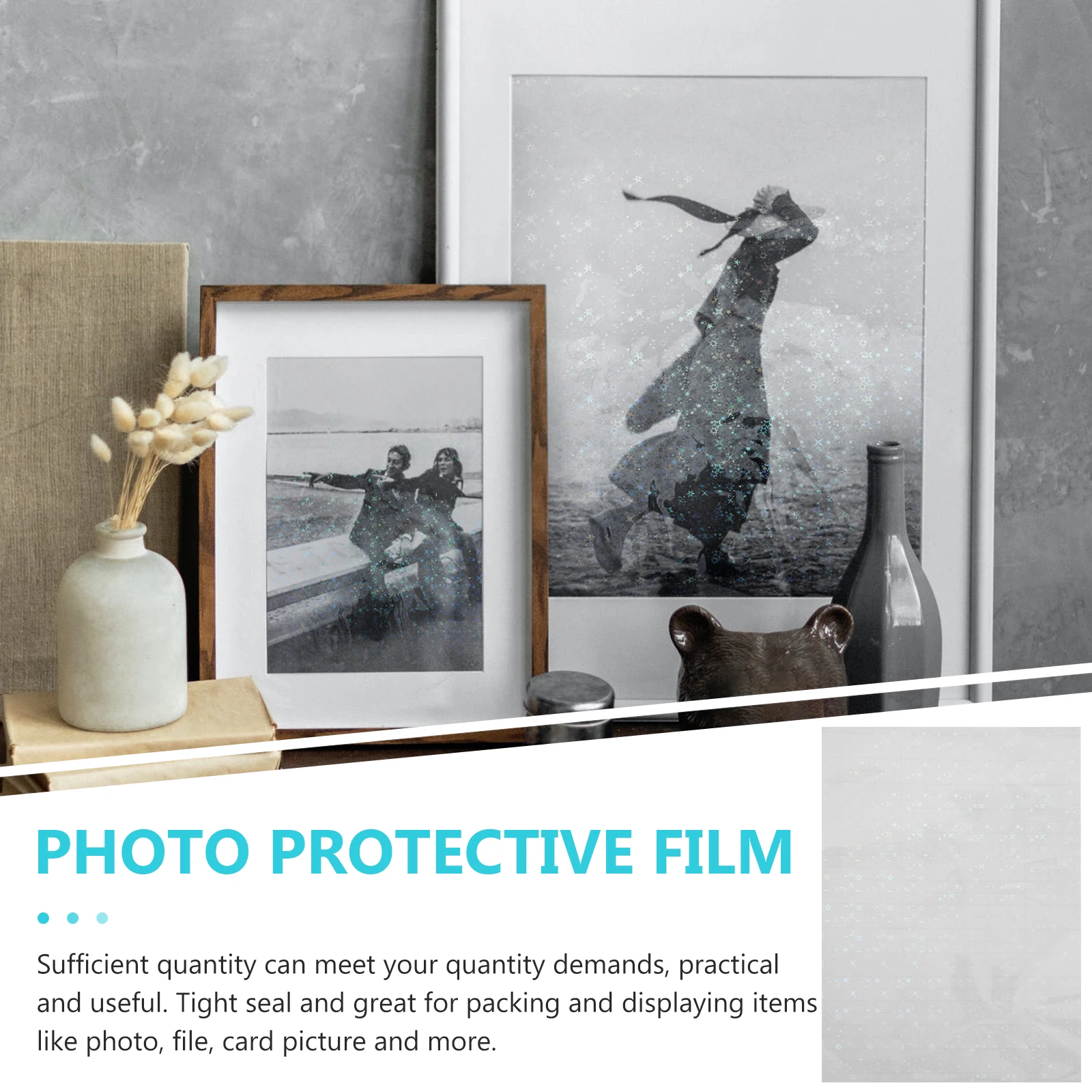 

10pcs Clear Laser Protective Film Waterproof Laminating Sheets For Photo File Picture Card Moisture Resistant Plastic