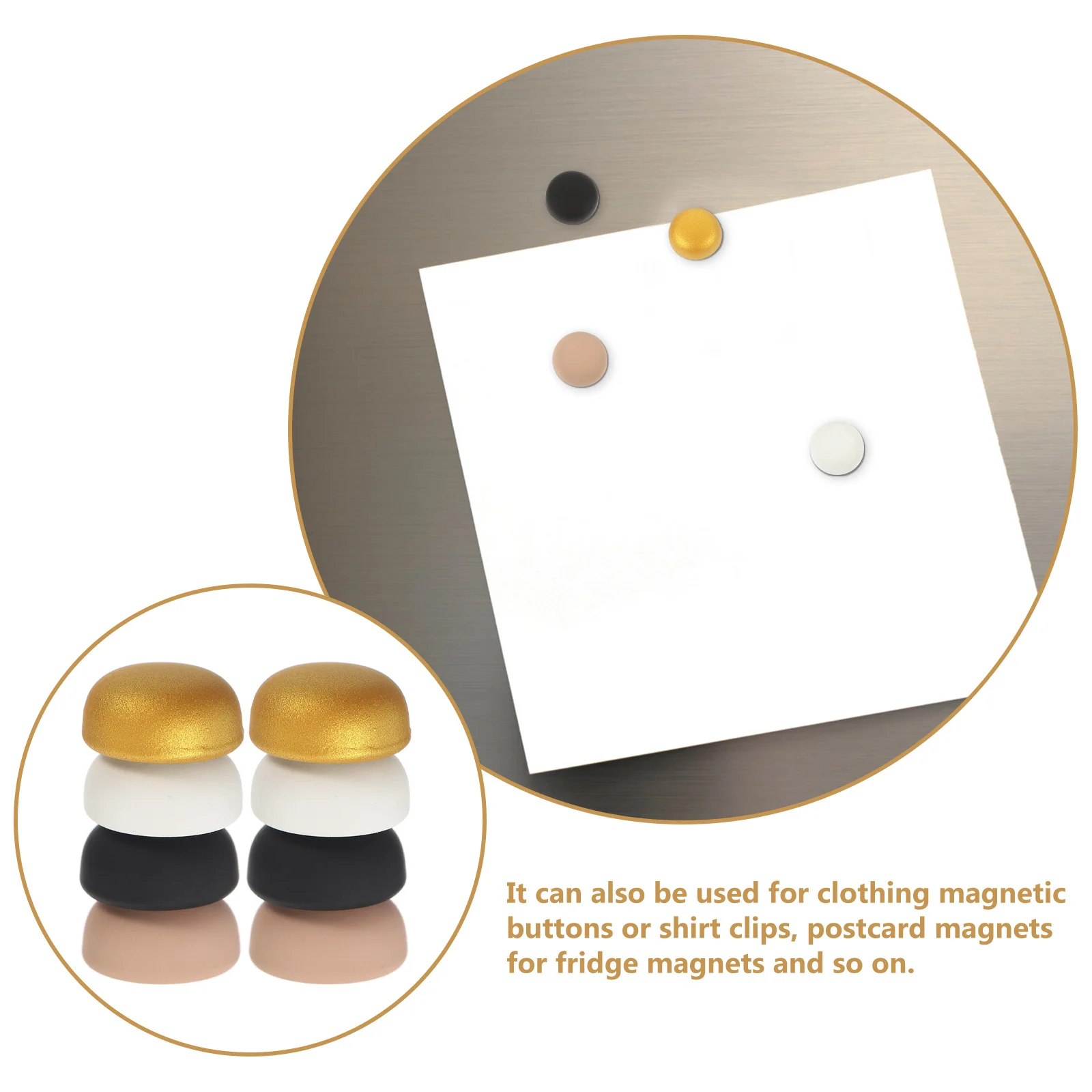 

4Pairs Strong Magnet Pin Hijab Shawl Scarf Fixing Accessories Wearresistant Reusable Small Lightweight Hijab Magnetic Pin