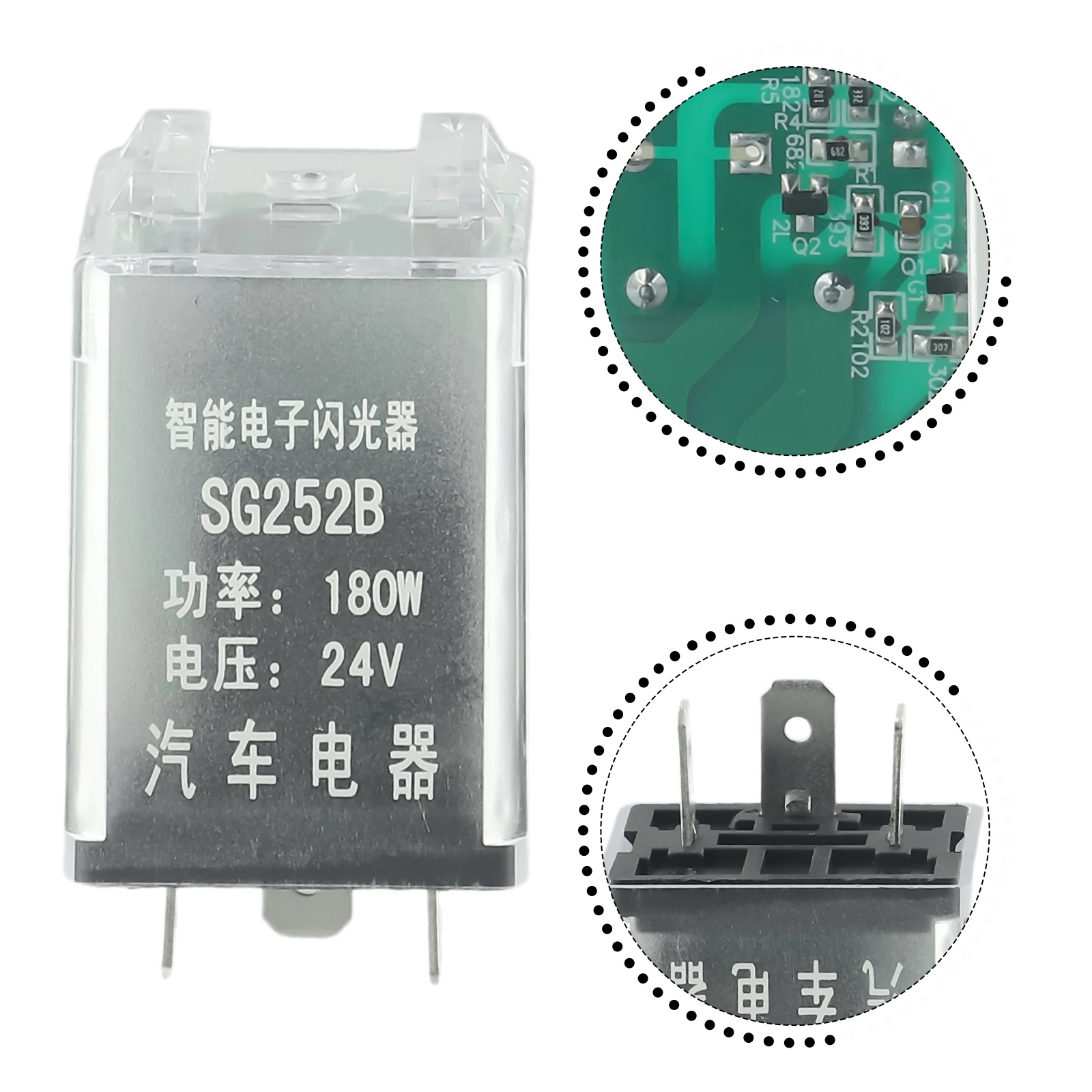 24V 3Pin Car LED Light Flasher Relay Turn Signal Rate Control Blinker Relay 180W For Automobile Lamp Tool Accessories