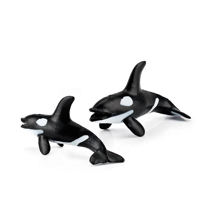 หมีขั้วโลก Arctic Fox Seal Walrus Whale Reindeer ชุดของเล่น Mini ตุ๊กตาสัตว์ Action Figure การสอนของเล่นสําหรับของขวัญเด็ก