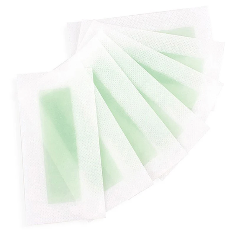 Hot Sale 12/24Pcs Facial Lip Wax Strips For Face Chin Upper Lip Jaw Eyebrow Beard Hair Removal