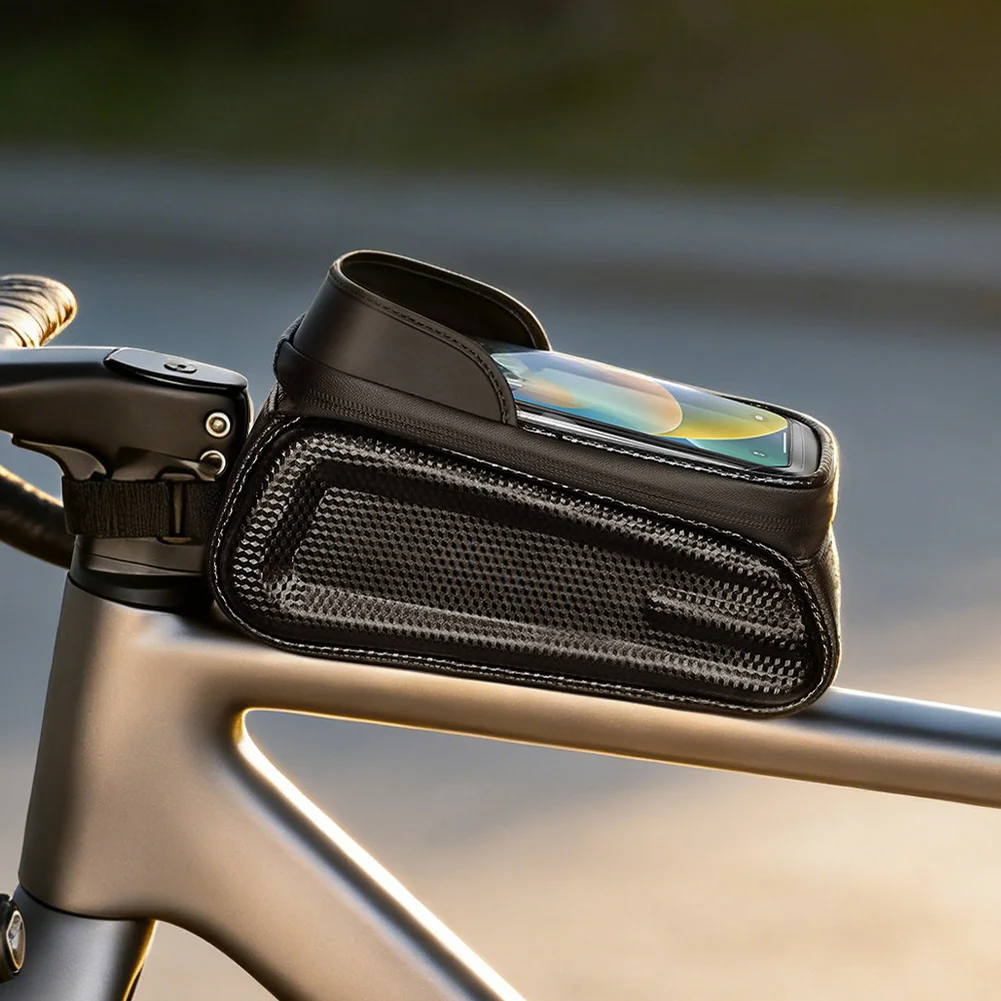 Waterproof Bicycle Bag Bicycle Bag Touchscreen Pocket Bicycle Phone Bag Stable Screw Fixation For Bicycle Frame