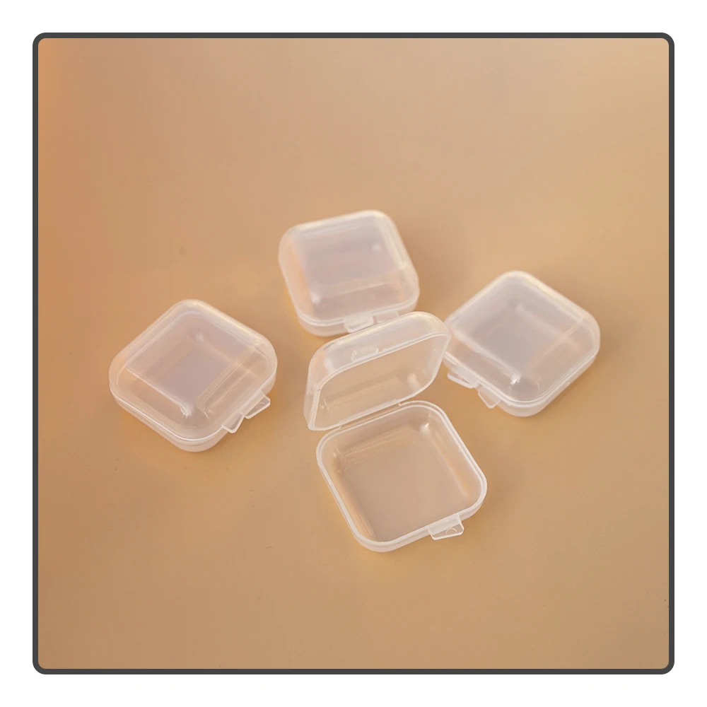 Transparent Plastic Small Square Box Fishhook Biting Lead Fishing Gear Accessories And Other Small Objects To Place Carrying Box