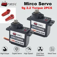 2PCS D9018MG 9g Servo 2.2 Torque Full Metal Gear Digital Servo With Metal Horn for RC Car Boat Fixed-Wing Robot Toy