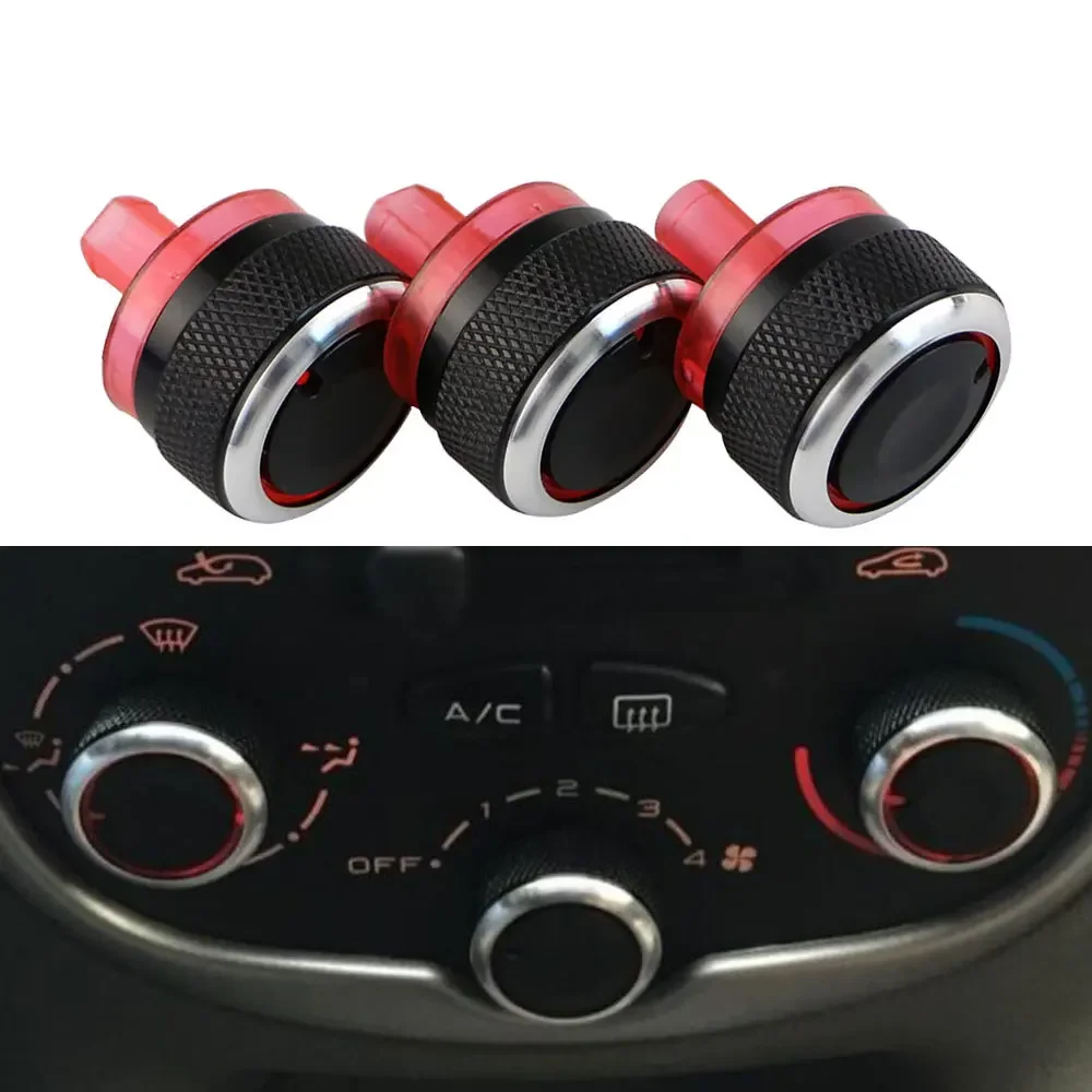 

Для Peugeot 206 207 2006-2011 для Citroen C2 2007-2011 Ручка переменного тока 3 шт. Ручка переключателя управления теплом кондиционера