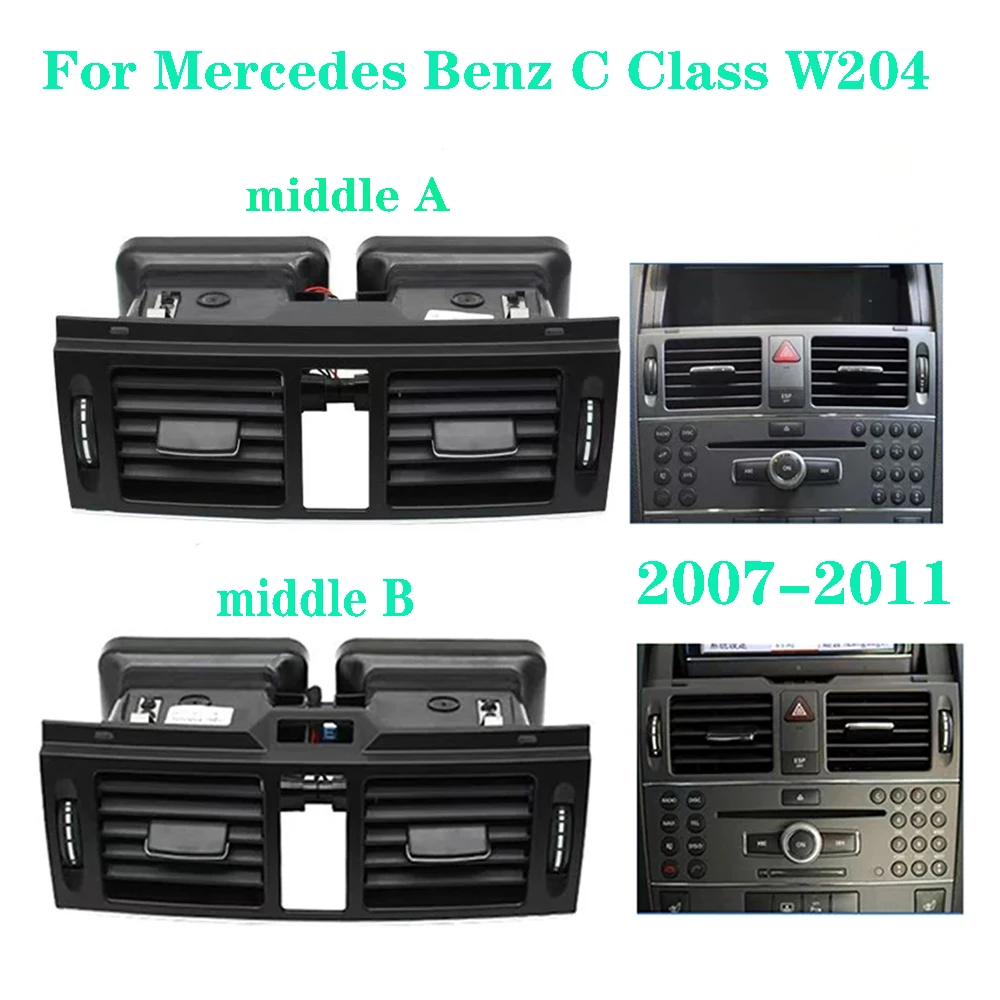 

​For Mercedes Benz C Class W204 C180 C200 C220 C230 LHD RHD Left Right Middle Air Conditioner AC Vent Grille Outlet Assembly