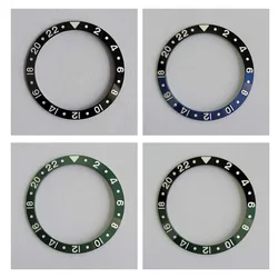 37.5mm/30.7mm Watch Bezel Ring Insert for GMT Ceramic Watch Bezel Green Luminous Circle Parts