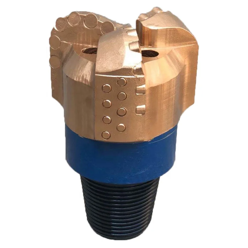 3 blades 4 blades non core PDC drill bit  for water well drilling