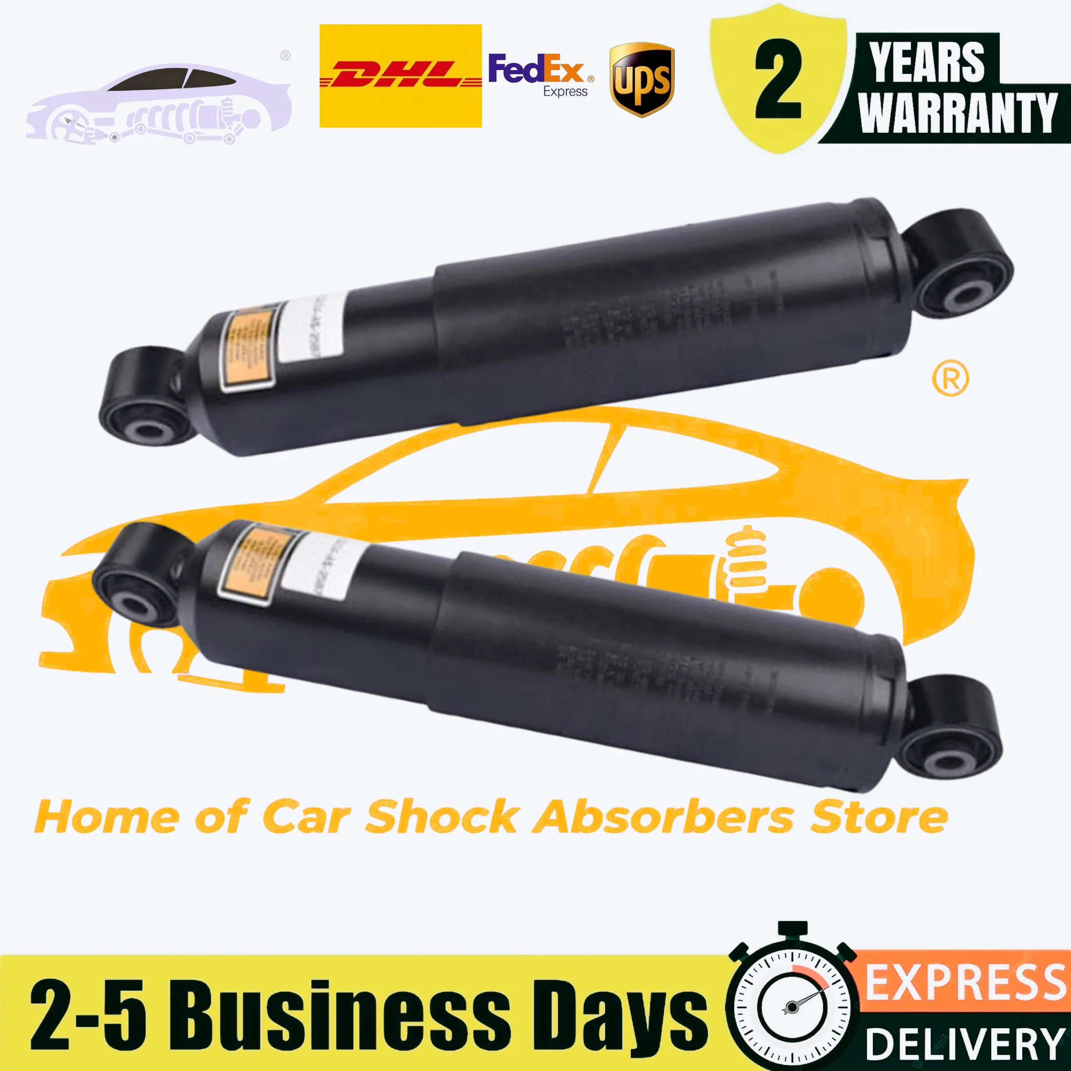 2 Pieces Rear Left and Right Shock Absorbers For Chrysler Town & Country Dodge Grand Carava 2012-2016 68144123AC
