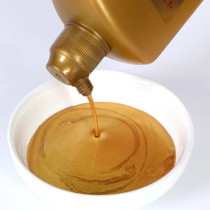 

120/250/500 г золотые чернила рабочего уровня, быстросохнущие студенческие практики каллиграфии, традиционное китайское живопись