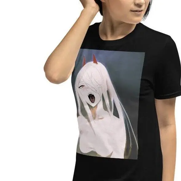 Devil Girl Horns Horror Anime Manga Style Kawaii Harajuku Unisex T-Shirt