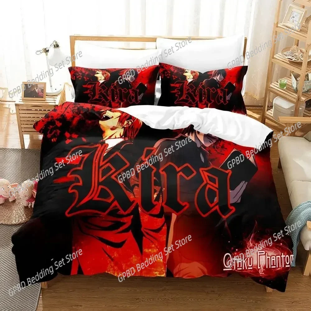 

New Death Note Bedding Set For Bedroom Soft Modern Bedspreads Comefortable Kids Duvet Cover Quilt Cover And Pillowcase