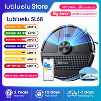 Lubluelu SL68 Robotic Vacuum Cleaner, 4500Pa Suction Power, Anti-Siphon, 5 Maps, Self-Charging, 24 No-Go Zones,110V-240V Power