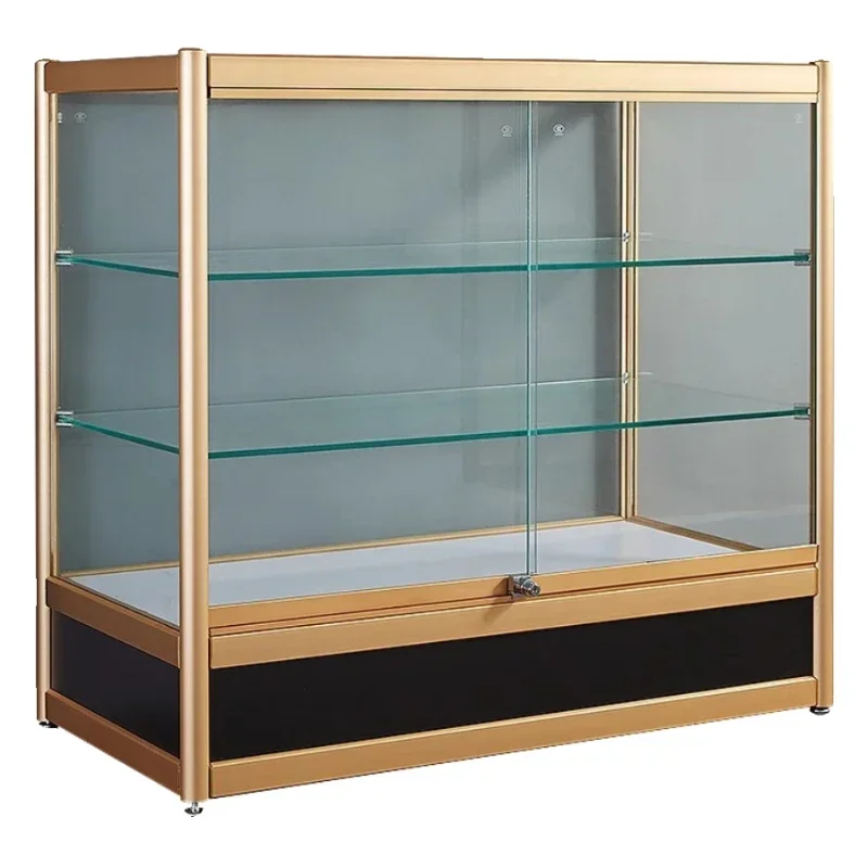

Glass Display Cabinet Jewelry Ornament Exhibition Showcase Commercial Mobile Phone Repair Tobacco