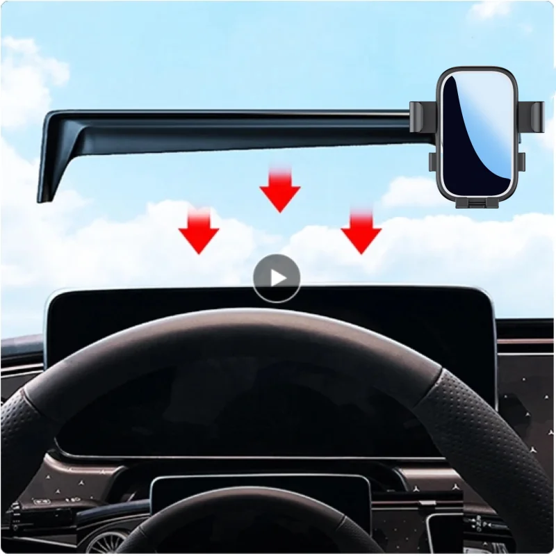 

Car Phone Holder For Mercedes-Benz EQE Sedan 2022 2023 Screen Fixed Base Navigation Bracket Charging Stand Accessories