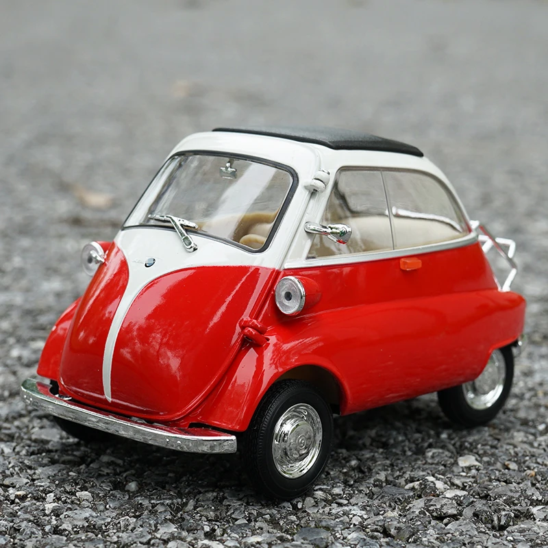 WELLY 1:18 BMW Isetta Toy Alloy Car Diecasts & Toy Vehicles Car Model Miniature Scale Model Car Toys For Children