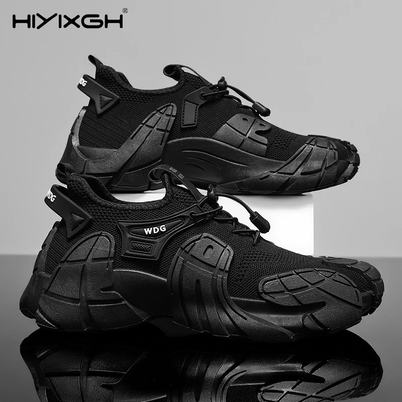 Summer Men Barefoot Sock Shoes Man Daily Breathable Casual Walking Shoes Fashion Running Sneakers Comfy Platform Tenis Shoes