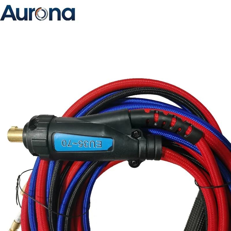 【Industrial】WP20 8M NR20 Tig Torch With Swivel Head Soft Hose Water Cooled  35-70 Euro Connector