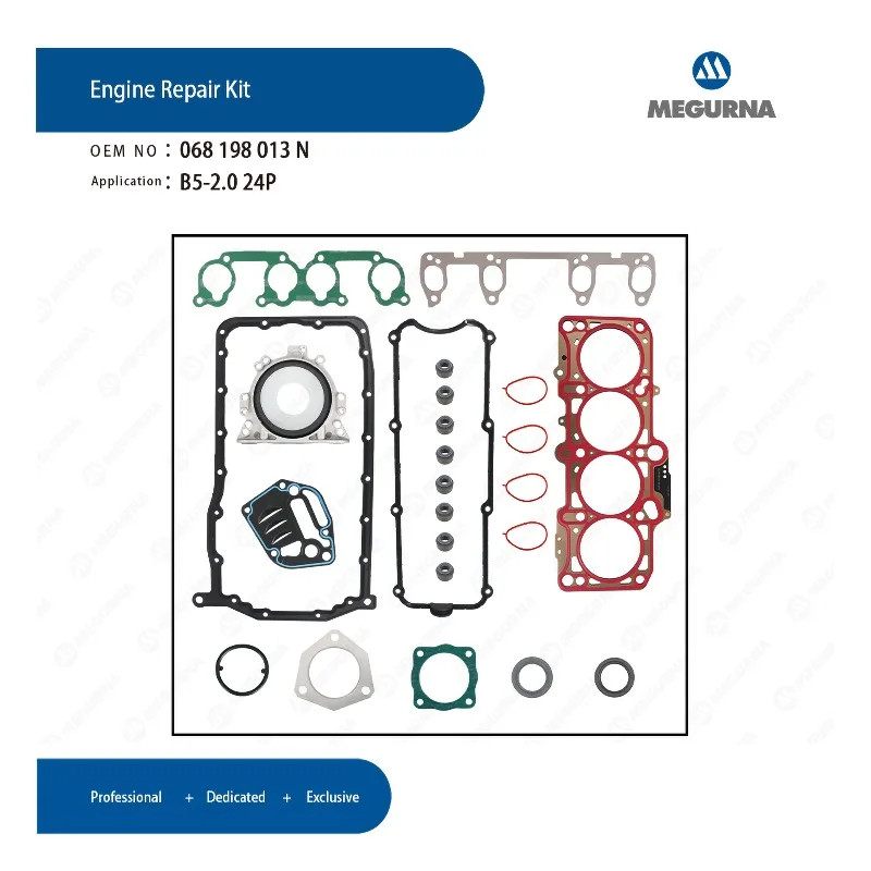 

MEGURNA EA113 Engine Part Cylinder Head Full Gasket Set Kit fit 2.0L GAS for VW Bora beetle jetta Passat Golf polo Skoda SEAT