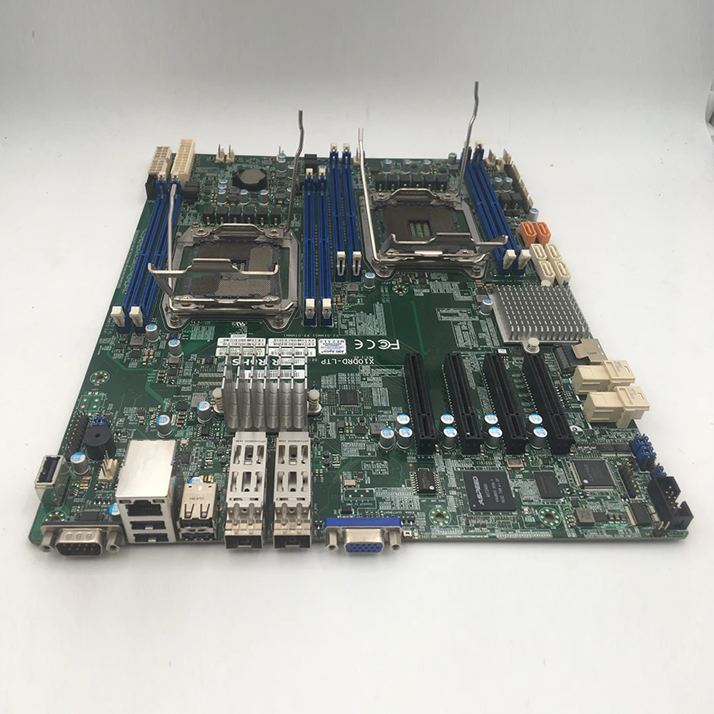 For Supermicro X10DRD-LTP Dual Xeon E5V3 LGA2011 DDR4 Dual Gigabit Optical Port Server Motherboard