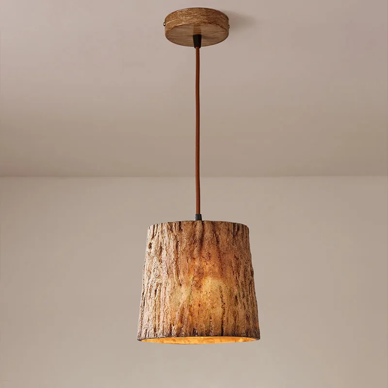 Modern Japanese Wooden LED Pendant Lights With Chinese Retro Industrial Style Suitable For Bar and Restaurant Decor Chandelier