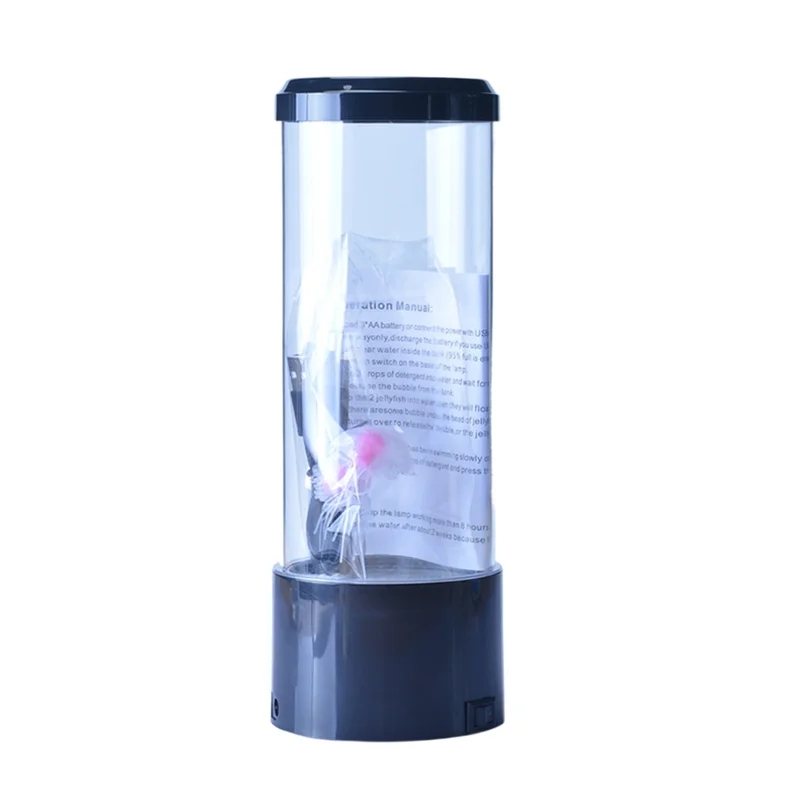 ABKD LED Jellyfish Night Light USB Powered Colorful Lighting Modes For Home Office Desktop Decorative Gifts