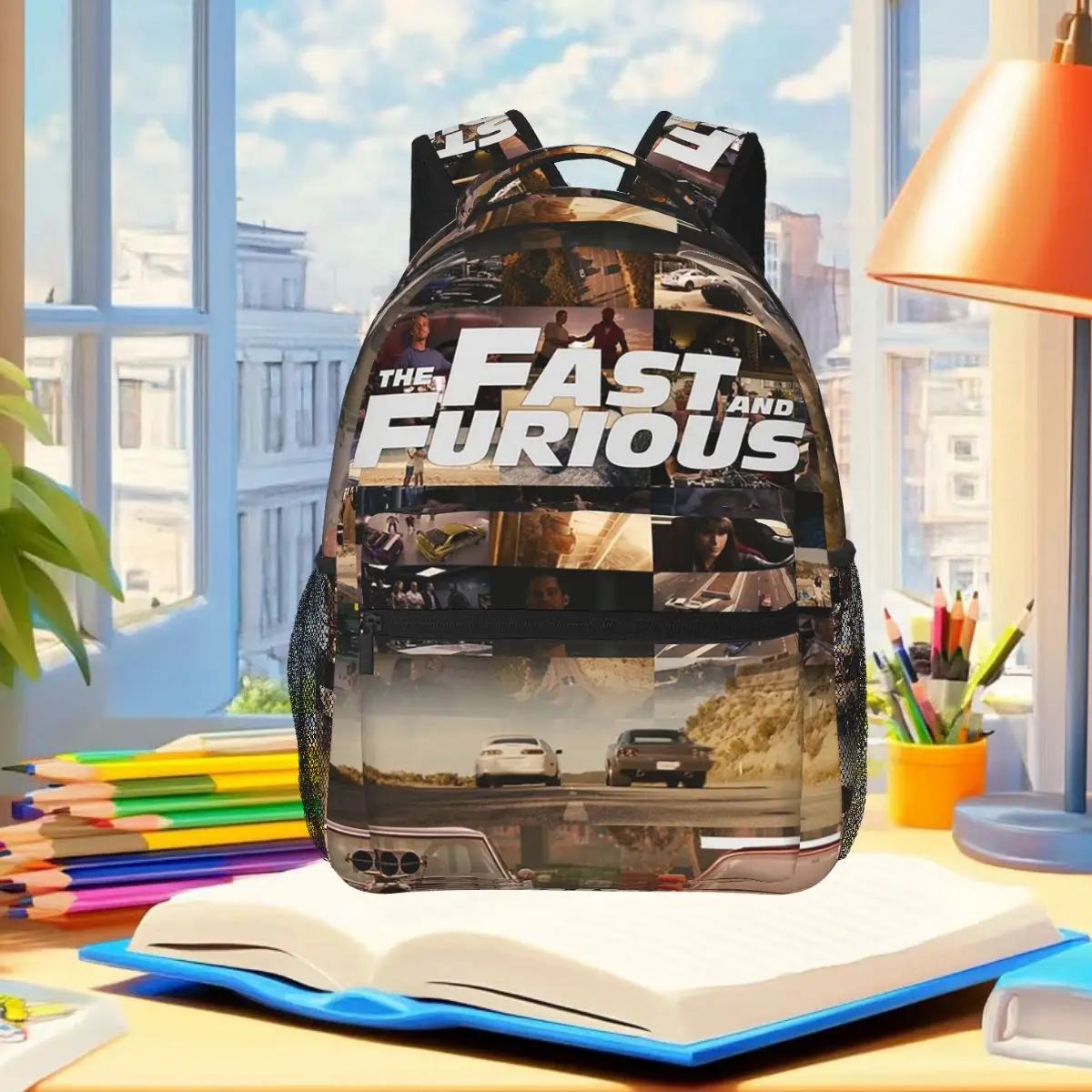 Fast And Furious - Legends - Tribute Backpack Student Boys Girls BookBag Children School Bag Laptop Shoulder Bags for Men Women