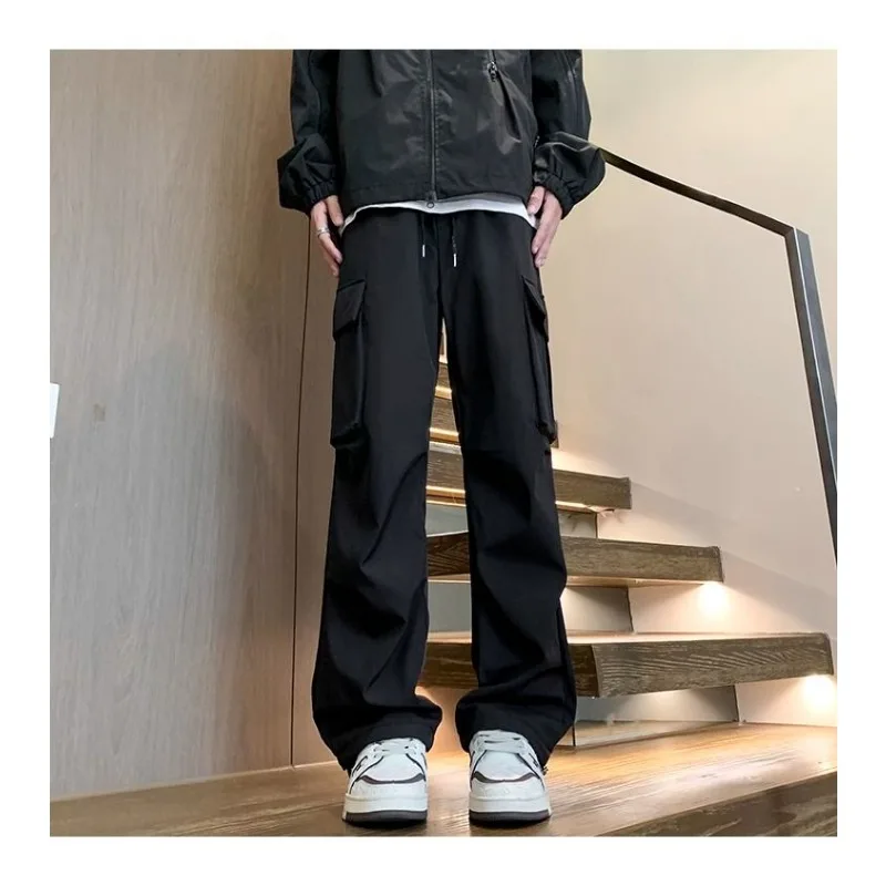 

Американская функциональная рабочая одежда, новый стиль, прямые весенне-осенние повседневные штурмовые брюки для мужчин, свободные брюки