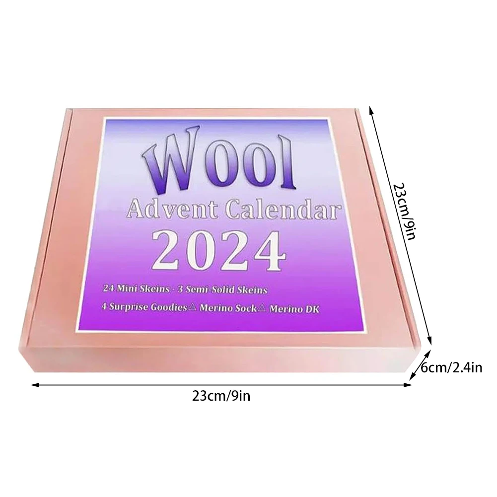 تقويم عيد الميلاد النهائي مع خيوط مصبوغة يدويًا وإكسسوارات محبوكة من الصوف الناعم فكرة هدية رائعة لمهرجان العطلات #6