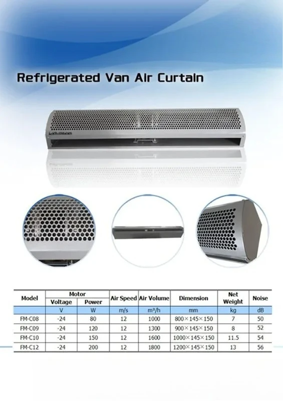 24V Truck Bus Electric Air Curtain Ceiling Blower Fan​