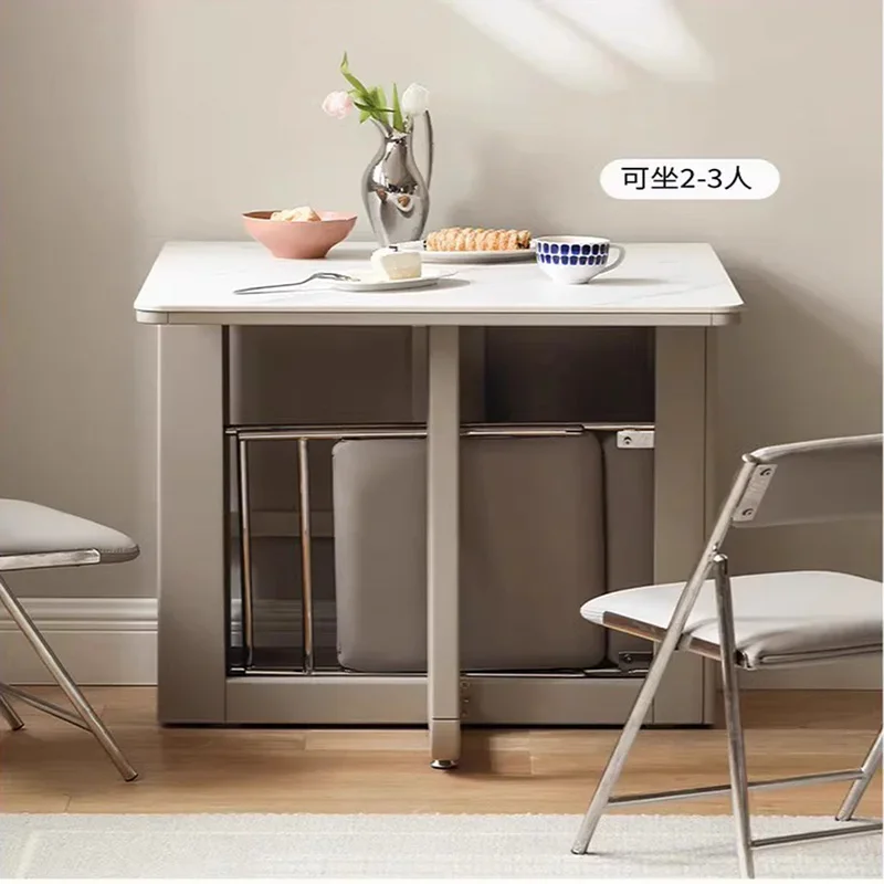 Reception Tables Folding Dining Table Kitchen Sedentary Multifunction Home Furniture Coffee Restaurant Mesa De Comedor Ceramic