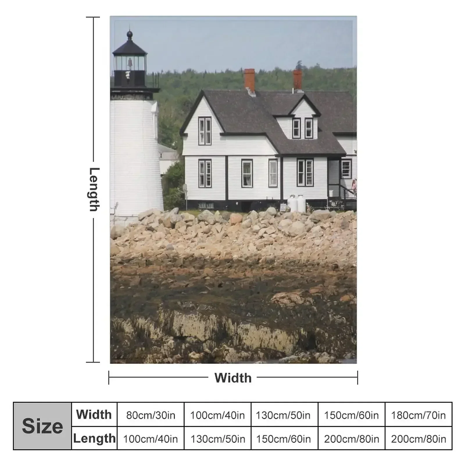 Prospect Harbor Lighthouse Throw Blanket Hair heavy to sleep Summer Beddings Luxury Heavy Blankets For Bed Blankets