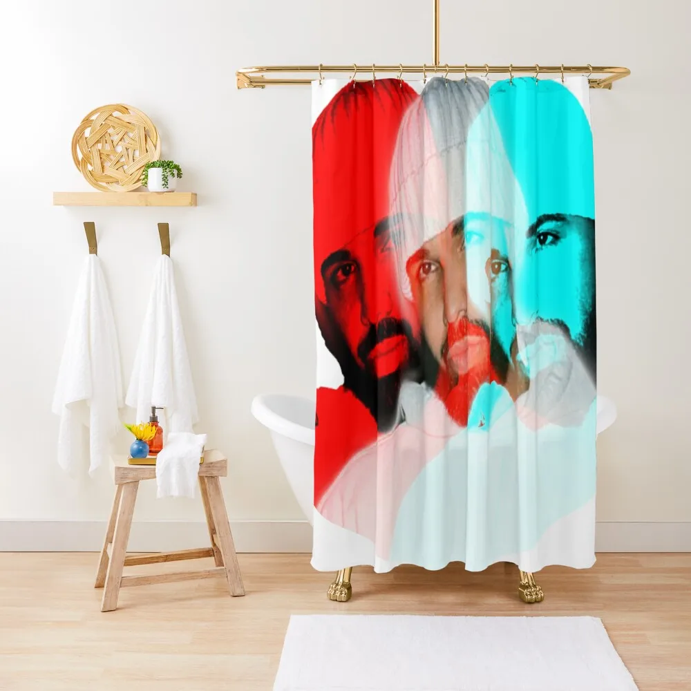 

Drake Shower Curtain Washable Waterproof Fabric Shower Bathroom Shower Set Modern Bathroom Accessories Funny Curtain