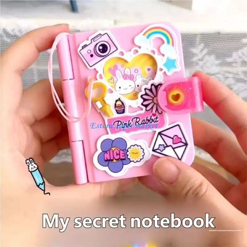 090B Creatief handwerknotitieboekje voor kinderen Geheim dagboek Notitieboekspeelgoed met cartoonthemaontwerp voor expressie